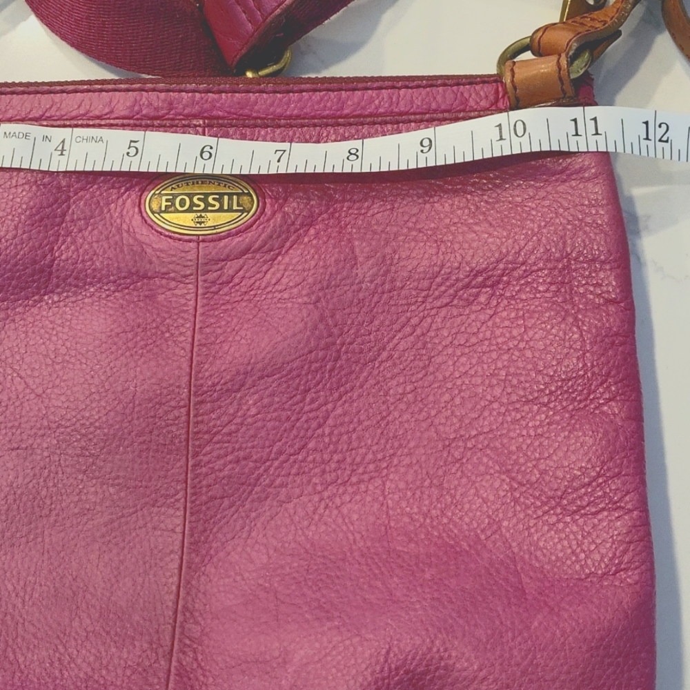 FOSSIL LEATHER CROSSBODY BAG - Picture 8 of 11